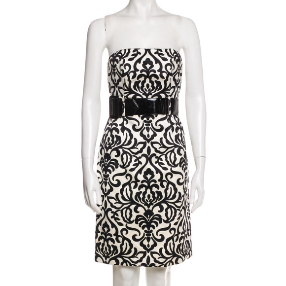 Robe Ceinturée En Cuir Milly – Taille 10 (US) – Style Cocktail – Neuve Avec étiquettes – Valeur 495$